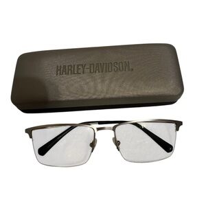 Harley-Davidson HD0915 011 Eyeglass Frames 57-18-145 Gunmetal Frames & Case